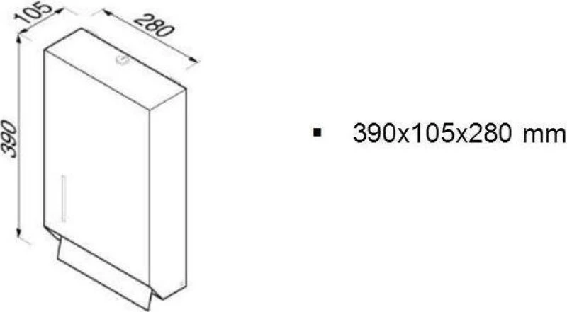 Geesa Θήκη Για Χειροπετσέτες 1231 Inox