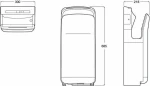 Roca Στεγνωτήρας Χεριών A817419001 Λευκό