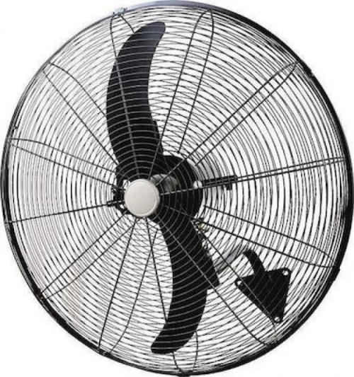 Ανεμιστήρας Τοίχου Βιομηχανικός 125W D56 Με Τηλεχειριστήριο Μαύρος Eurolamp