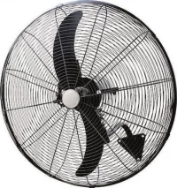 Ανεμιστήρας Τοίχου Βιομηχανικός 125W D56 Με Τηλεχειριστήριο Μαύρος Eurolamp