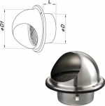 Vents Στόμιο Εξαερισμού Ανοξείδωτο 590908.0012