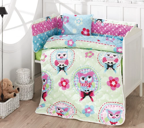Beauty Home Σετ Κούνιας Owls 6τμχ