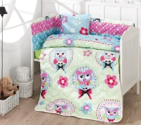 Beauty Home Σετ Κούνιας Owls 6τμχ