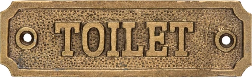 Roline Πινακίδα WC 458 Gold