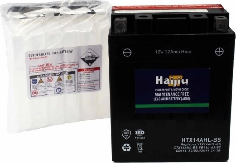 Μπαταρία Μοτοσυκλέτας Haijiu Htx14Ahl-Bs 12V 12Ah