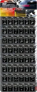 Lampa Σταντ με Αυτοκόλλητα Γράμματα 3D Type-1
