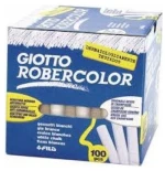 Giotto Κιμωλίες Λευκές Πλαστικές 100τμχ