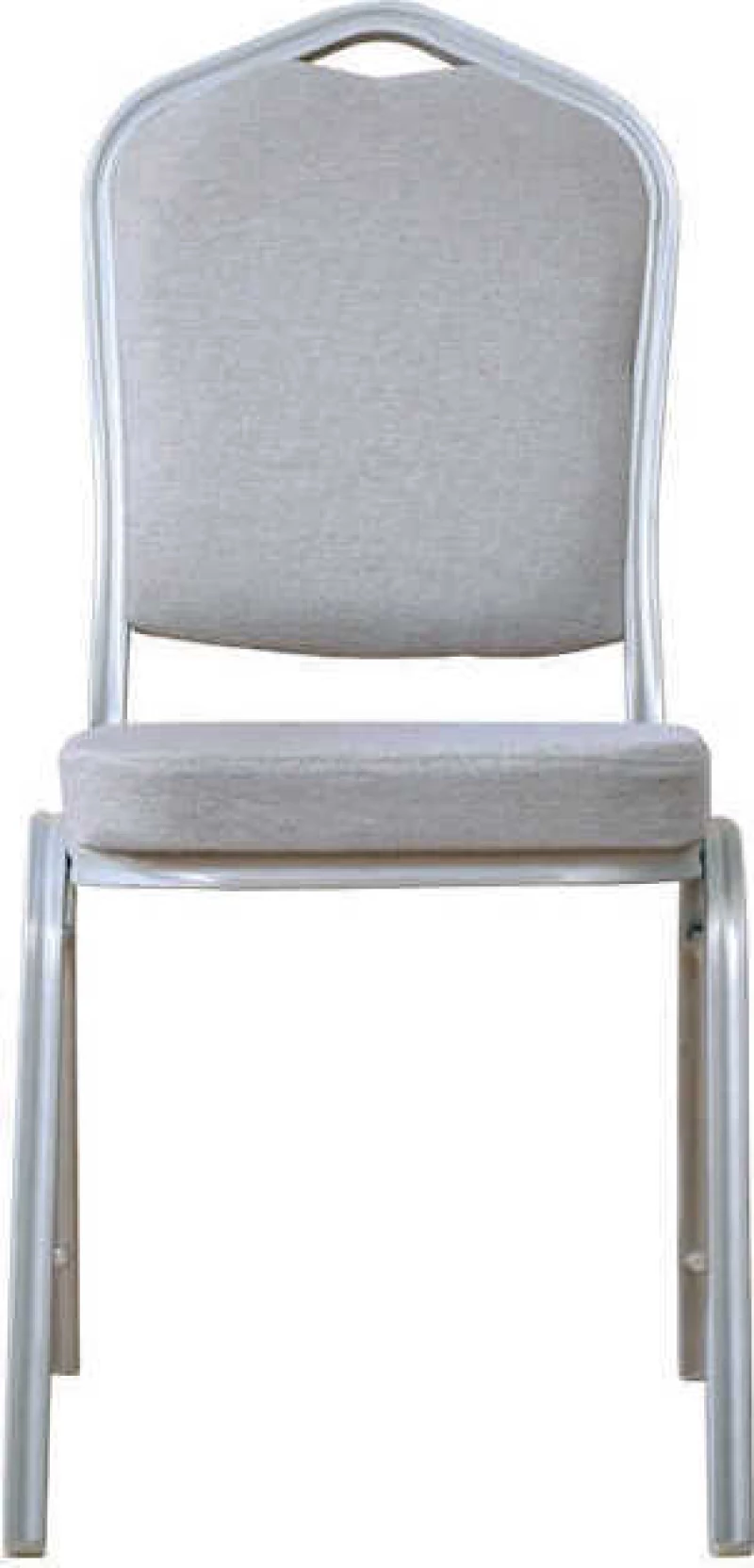 Hilton Καρέκλα Μεταλλική Silver Ύφασμα Γκρι 44X55X93Cm Εμ513,8