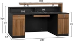 Homemarkt Επαγγελματικο Γραφειο Υποδοχης Supreme 200Χ62Χ104 Hm2362