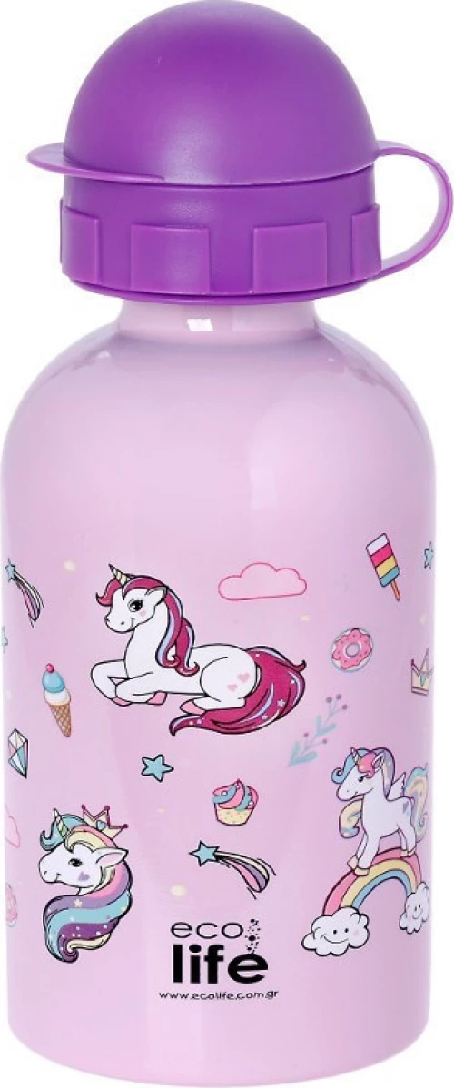 Ecolife Ανοξείδωτο Παγούρι Metal Bottle 400ml