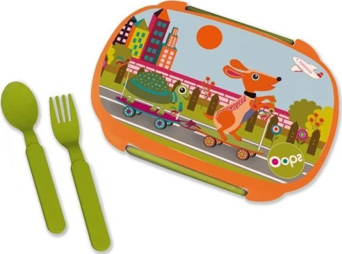 Oops Σετ Φαγητού City 370 Ml X30-40006-20 orange-multicolour