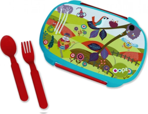 Oops Σετ Φαγητού Small World 370 Ml X30-40006-30 blue-multicolour