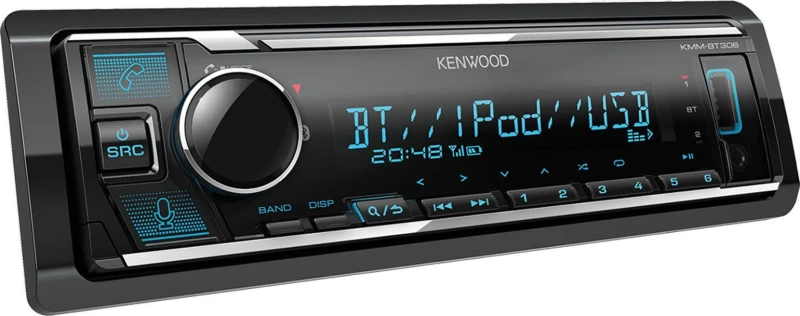Kenwood KMM-BT306 Digital Media Receiver with Bluetooth built-in, Spotify