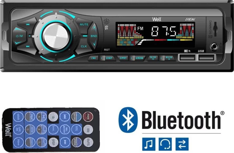 Well Ραδιόφωνο αυτοκινήτου με Bluetooth RADIO-CAR-SHOW-WL
