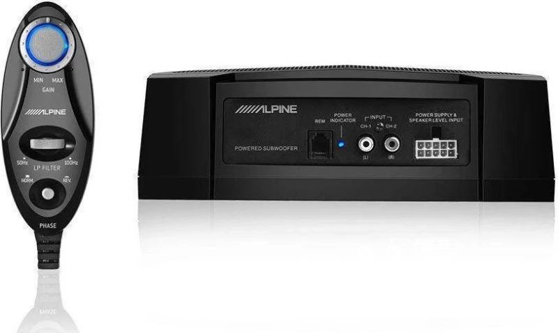 Alpine PWE-V80 Αυτοενισχυόμενο Subwoofer 8" Ισχύος 160Watt