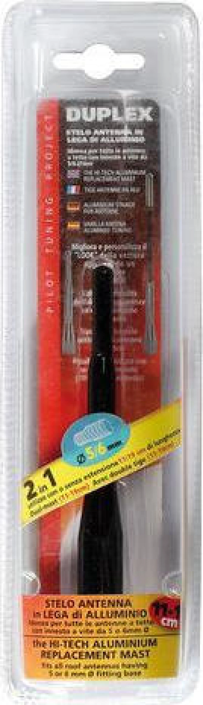Κεραια Οροφης Duplex (Μαυρη - Universal - 11>19Cm - 5/6Mm)