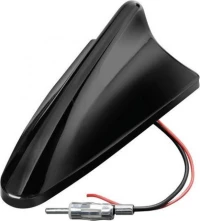 Κεραια Καρχαριας Aero-Fin 6 12V Μαυρη Am/Fm Με Ενισχυτη Σηματος 78X148X59Mm