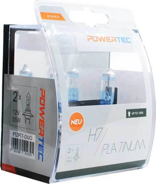 M-Tech H7 Powertec Platinum +130% 12V 2τμχ
