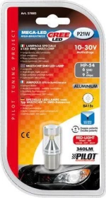 Lampa P21W Mega-Led Hi-Power 54 Red 10V / 30V 1τμχ
