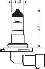 Lampa H12 Halogen 12V 1τμχ