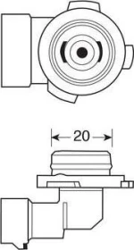 Lampa H12 Halogen 12V 1τμχ