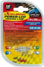 Lampa C5W Festoon Lamp 6 Led White 12V 1τμχ
