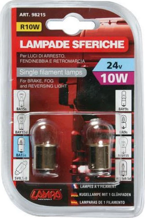 Lampa R10W Single filament 24V 2τμχ