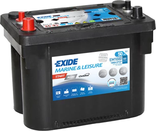 Exide Start AGM 50Ah EM1000
