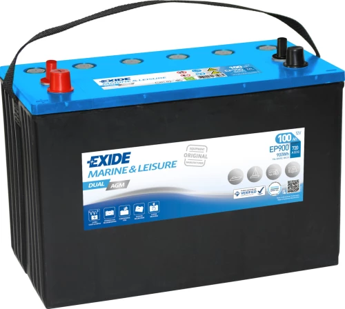 Exide 12V 100Ah Dual AGM EP900