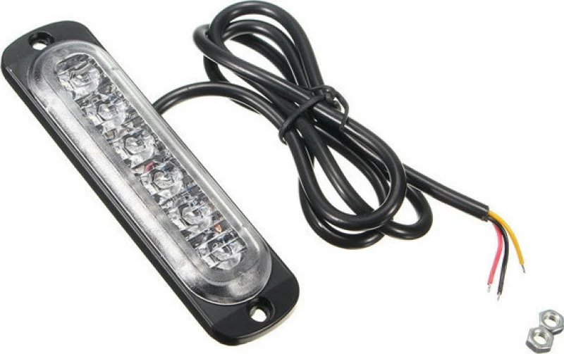 Μπάρα LED 18W 12V/24V Emergency Warning Flashing Lamp Κίτρινο