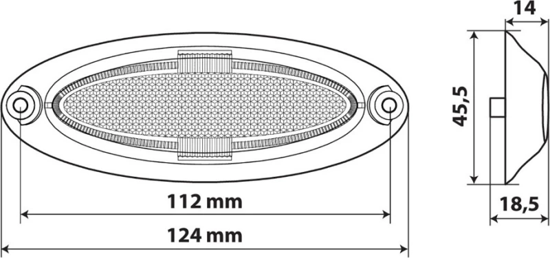 Lampa 97011 12/24V - Λευκό