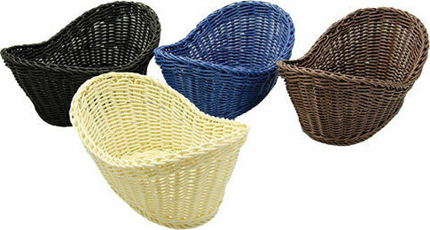ΚΑΛΑΘΙ ΨΩΜΙΟΥ RATTAN ΟΒΑΛ ΜΠΕΖ 23.5x18x6/8cm