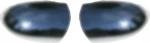 Omtec Hyundai Accent SD 2005-2011 Πλαστικά Καπάκια Καθρεφτών Χρωμίου Σατινέ 2τμχ