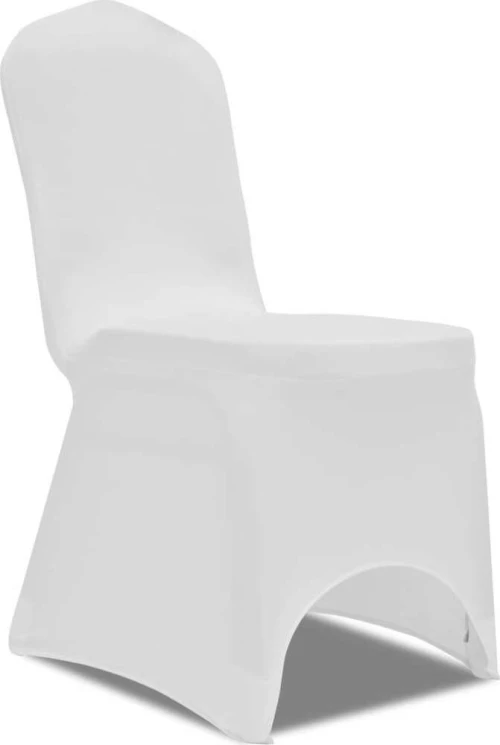 vidaXL Ελαστικό Καλύμματα Καρέκλας Λευκό (24τμχ)