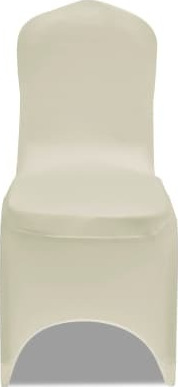 vidaXL Ελαστικό Καλύμματα Καρέκλας Εκρού (18τμχ)