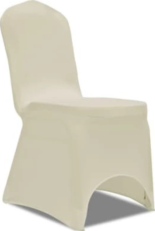 vidaXL Ελαστικό Καλύμματα Καρέκλας Εκρού (18τμχ)