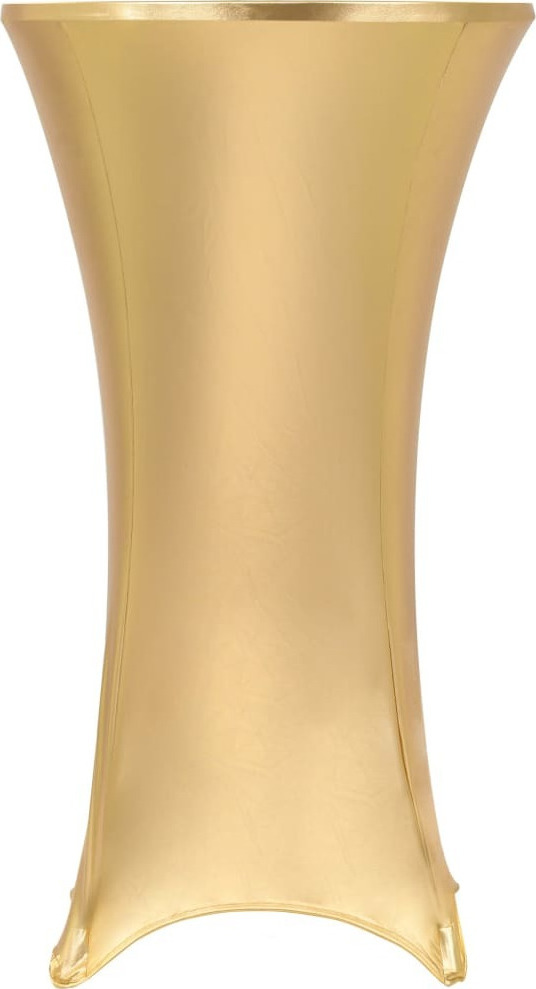 vidaXL Ελαστικό Κάλυμμα Τραπεζιού Χρυσό 70cm (2τμχ)