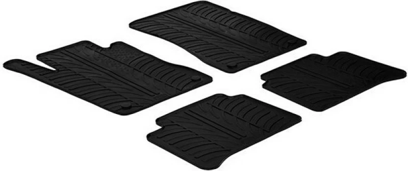 Auto Gs Σετ Πατάκια 4τμχ από Λάστιχο για Mercedes Benz E-Class 2003-2008