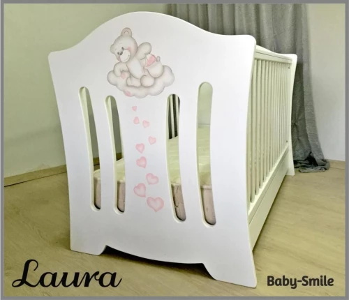 Baby Smile Laura White & Pink