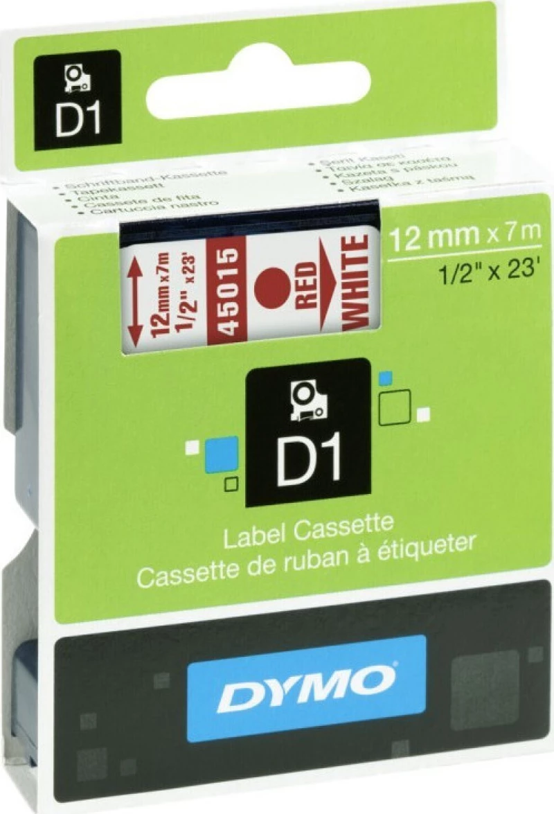 Dymo 45015 Ταινία Ετικετογράφου (7m x 12mm) S0720550 Λευκό