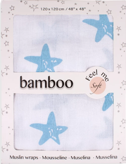 Interbaby Πάνα Αγκαλιάς Blue 120x120cm