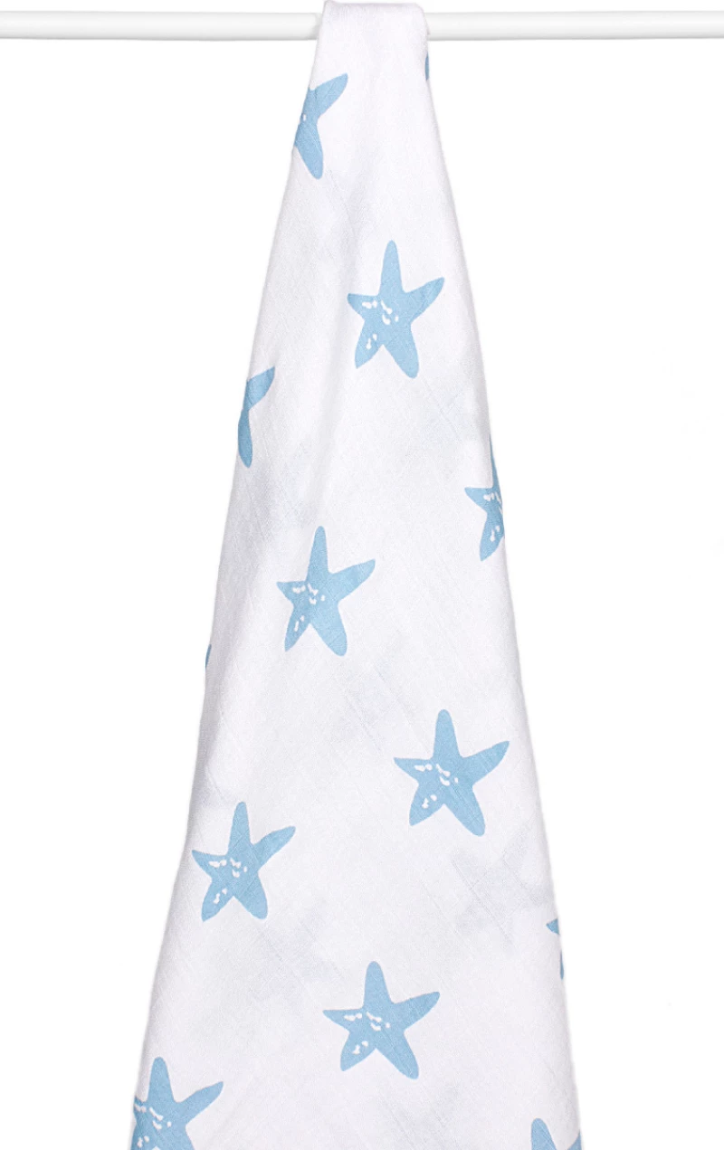 Interbaby Πάνα Αγκαλιάς Blue 120x120cm