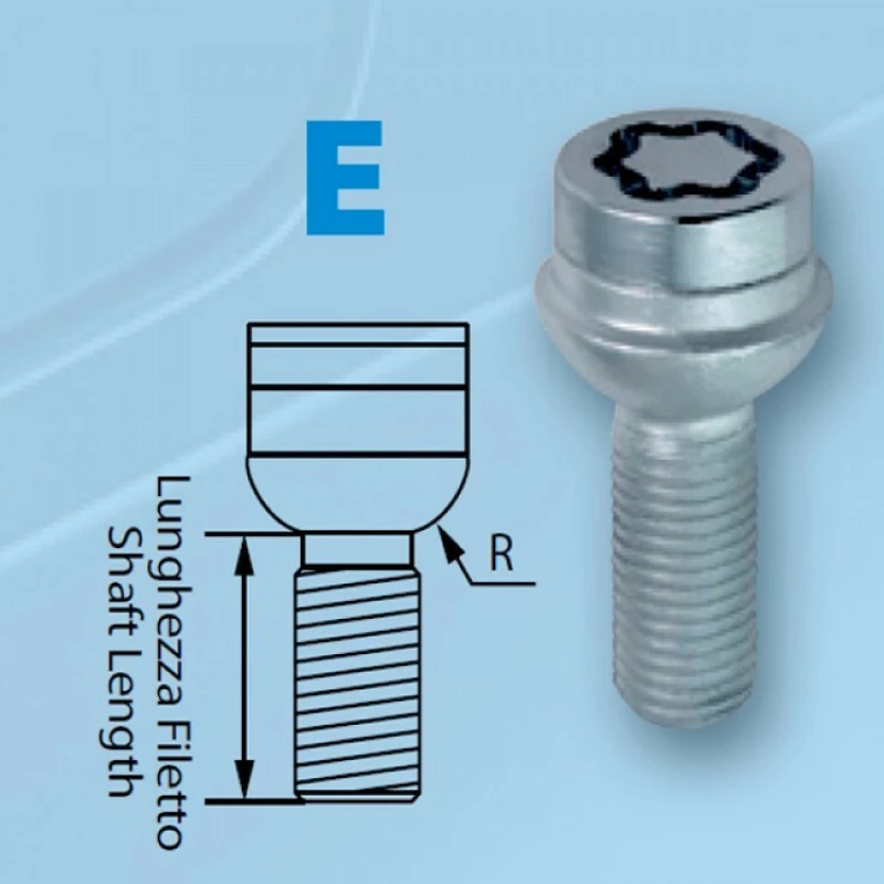 Lampa Μπουλόνια Ασφαλείας 14x1.5/37.1mm/19 Σφαιρικά E170