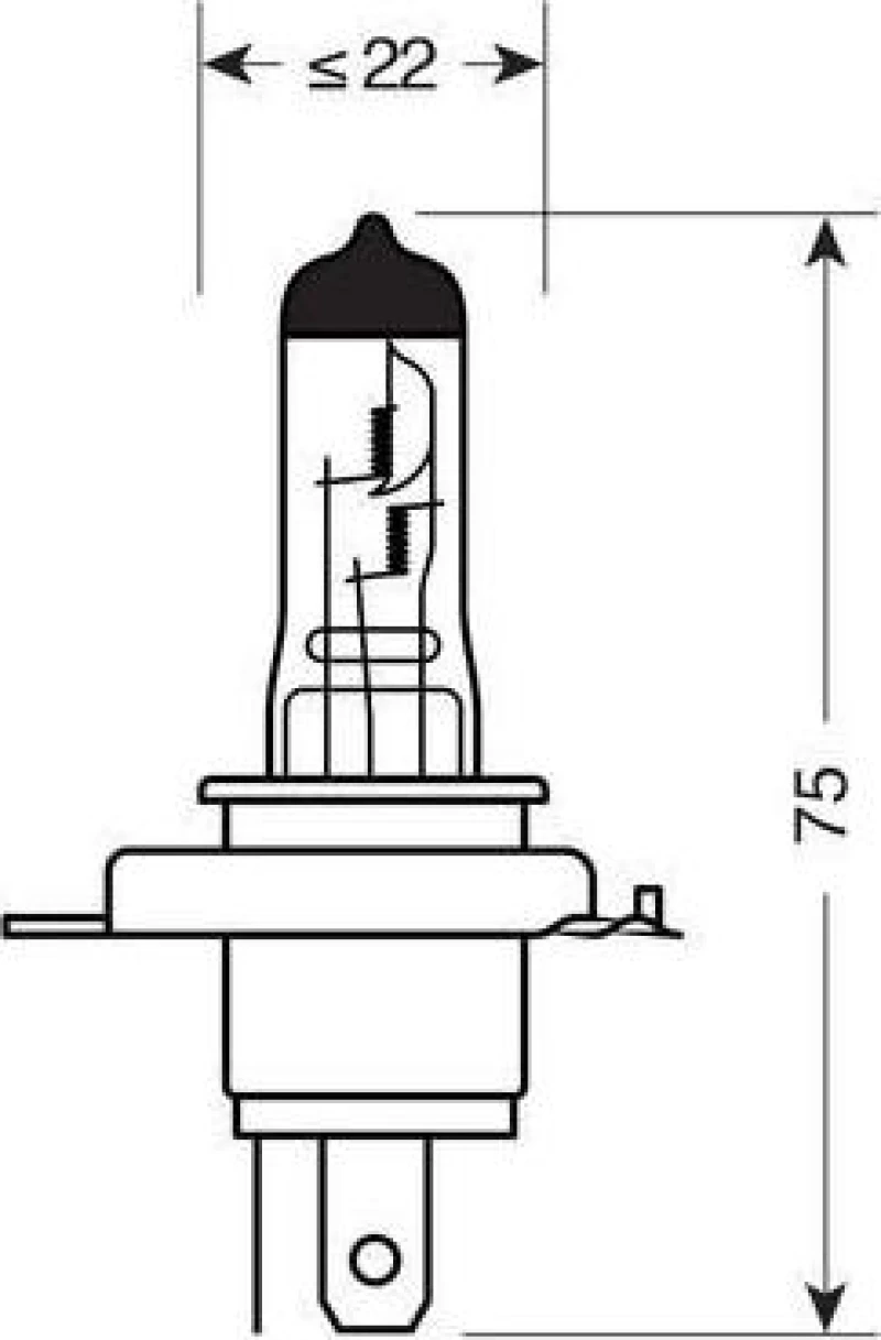 Lampa H4 Halogen Lamp 12V 2τμχ