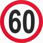 Auto Gs Αυτοκόλλητο Σήμα Ταχύτητας 60