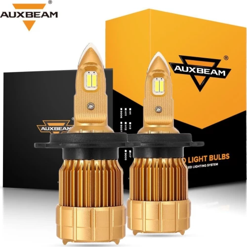 AUXBEAM 2pcsset H4 F-B1 Series LED Headlight Bulbs - 8000LM 6500K