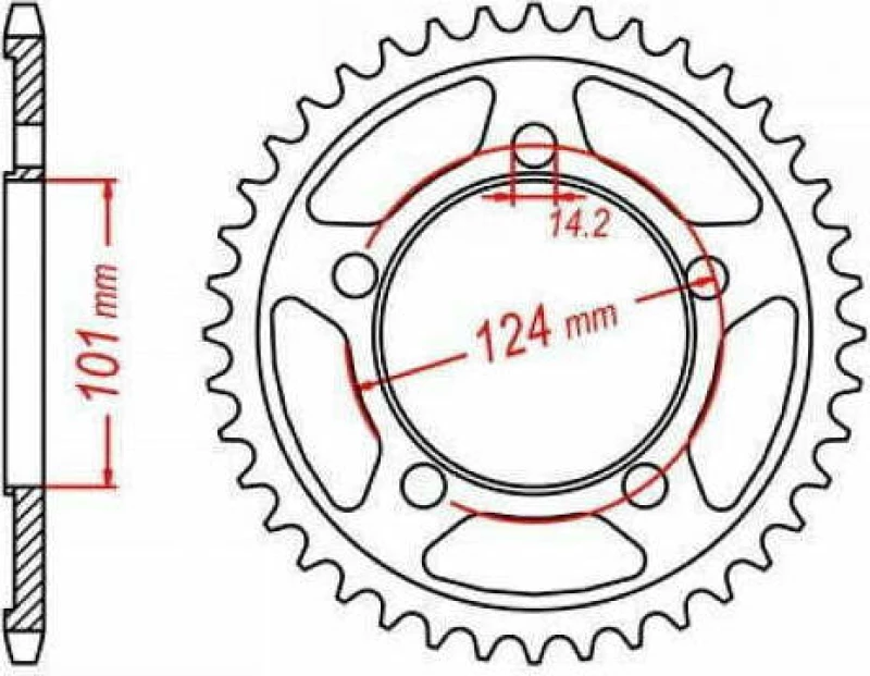 ΓΡΑΝΑΖΙ ΤΑΜΠ B5632 41Δ 898 RK KTM 950 SUPERMOTO LC8