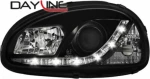 Dectane Dayline Μπροστινά Φανάρια για Opel Corsa B 1993-2001 Μαύρα 2τμχ