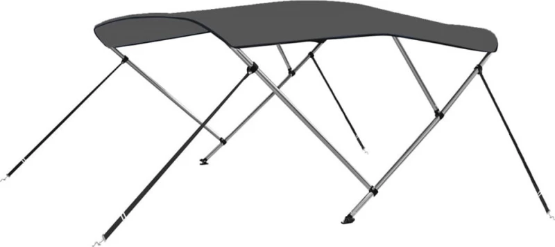 vidaXL Τέντα Σκάφους με 3 Αψίδες 183x140x137cm Γκρι