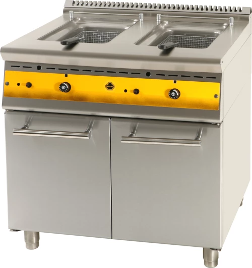 Sergas Gf8S7 (Εξουσιοδοτημένο Service - Επίσημος Μεταπωλητής) Επιδαπέδια Φριτέζα Υγραερίου Διπλή 2X10Lit